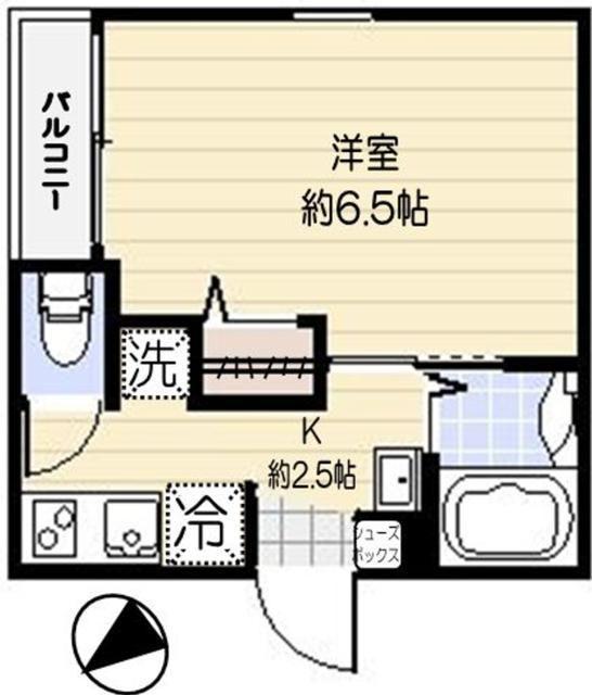 NEO VITA新小岩(1K/3階)の間取り写真