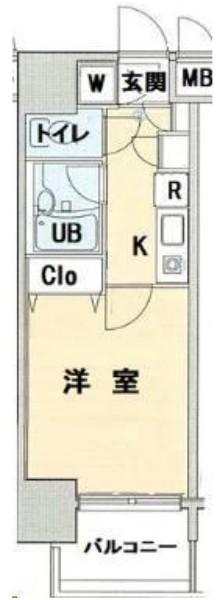 菱和パレス立教大前(1K/8階)の間取り写真