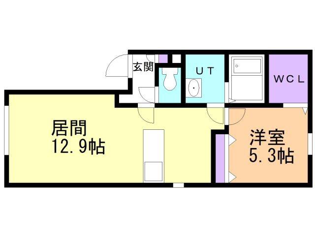 デリスメゾン新生(1LDK/1階)の間取り写真