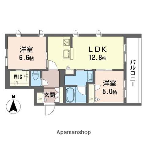 モンルミエール(2LDK/3階)の間取り写真