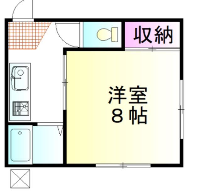 南大塚アパート(1K/3階)の間取り写真
