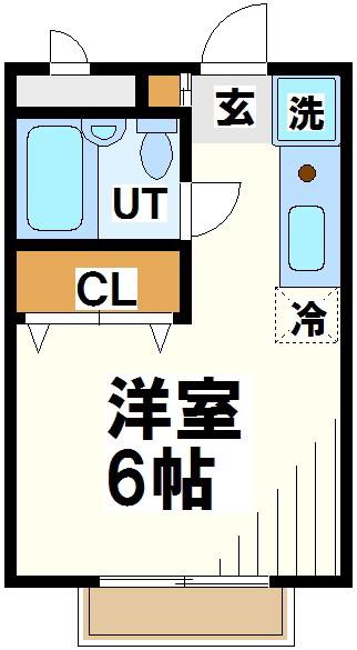 ヤナセビル(1K/4階)の間取り写真