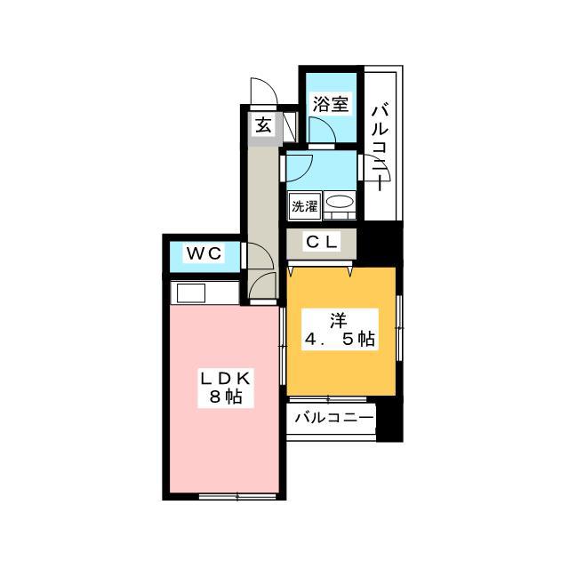 NO59TWINS(1LDK/2階)の間取り写真