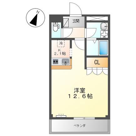 サン・ロジュマン(1K/1階)の間取り写真