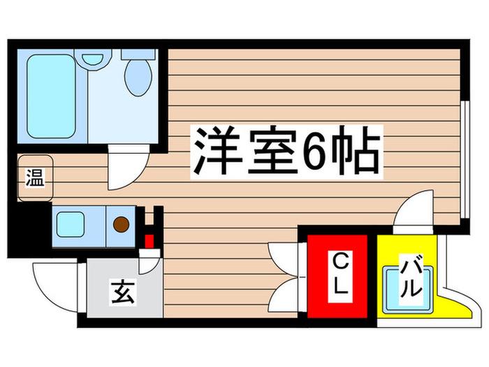 メゾン・フルーリ(ワンルーム/3階)の間取り写真