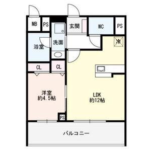 FLAIR丸の内(1LDK/7階)の間取り写真