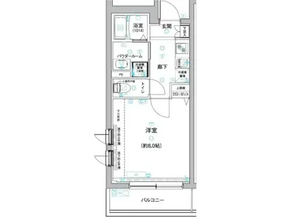 ARTESSIMO GINO(1K/2階)の間取り写真