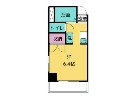 エトワール栄(ワンルーム/2階)の間取り写真