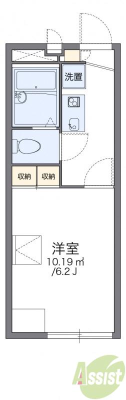 レオパレスWAKAKUSA(1K/1階)の間取り写真