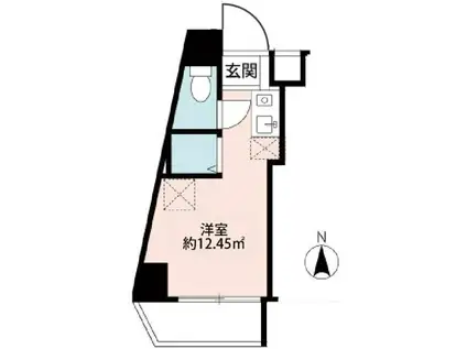 レオナール西早稲田(ワンルーム/3階)の間取り写真