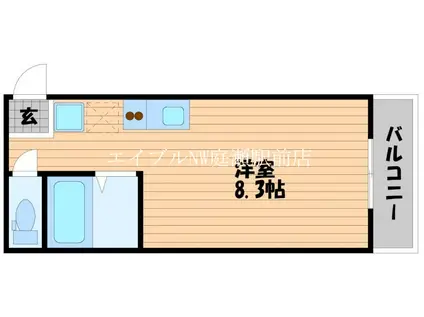 MOKOハウス永和(ワンルーム/2階)の間取り写真