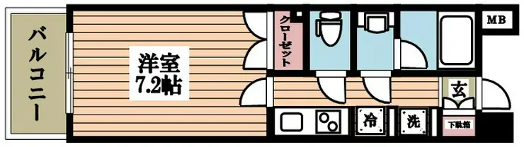 セレビア新宿御苑前 6階階 間取り