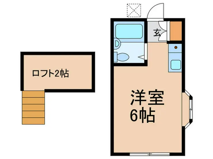 シティハウスくるめ 2階階 間取り