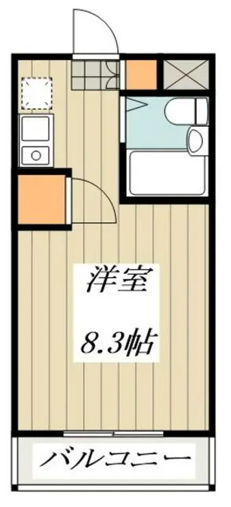 北町マンションK-1 3階階 間取り