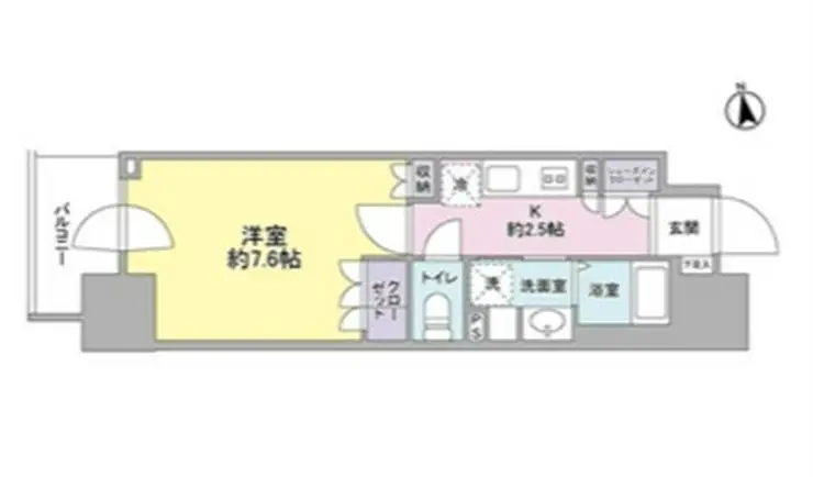 スタイリオ品川中延 11階階 間取り