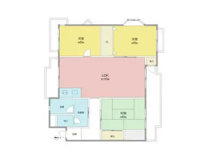 シャンボール9(3LDK/2階)の間取り写真