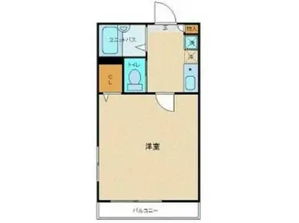 フェリーチェ阿佐ヶ谷I(1K/3階)の間取り写真