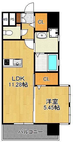 LEGEND157(1LDK/2階)の間取り写真