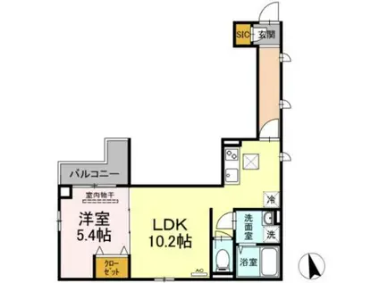 アンジュール高島平I(1LDK/3階)の間取り写真