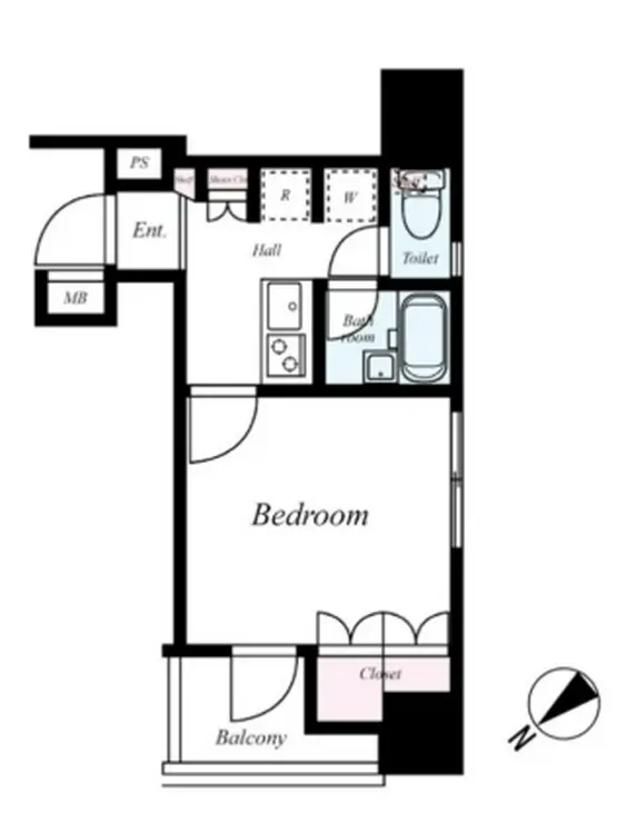 プレール・ドゥーク八丁堀 2階階 間取り