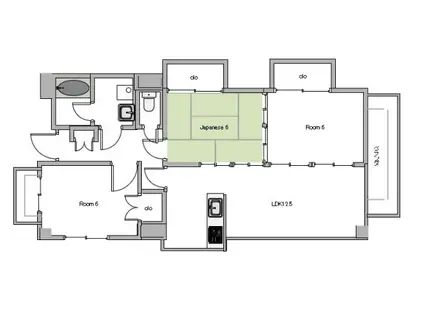 エトワール(3LDK/2階)の間取り写真