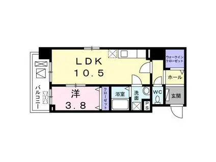 アルテミスコート(1LDK/3階)の間取り写真