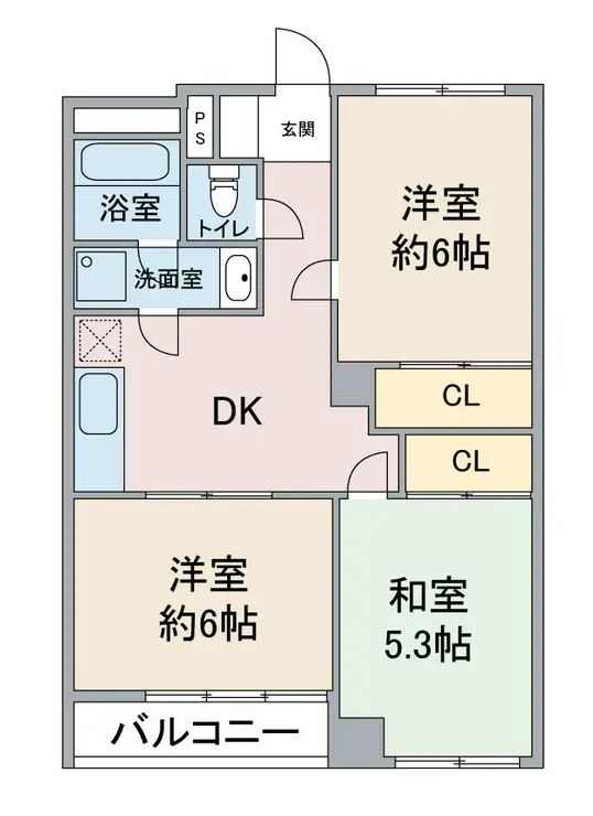 ダイサンコーポ並木 2階階 間取り