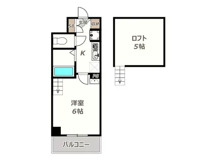 オーナーズ昭和町(1K/7階)の間取り写真