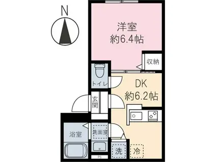 REVE YAYOI(1DK/3階)の間取り写真