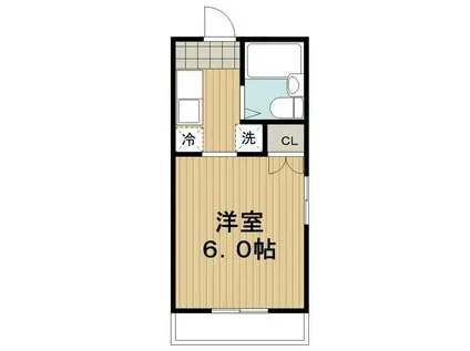 グリーンハイツ(1K/2階)の間取り写真