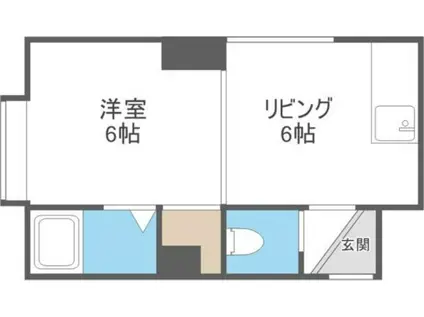 ビッグバーンズマンション本郷(1DK/5階)の間取り写真