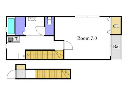 ARPEGGIO(1K/2階)の間取り写真