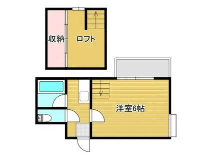 アベンツリービスタ(1K/1階)の間取り写真
