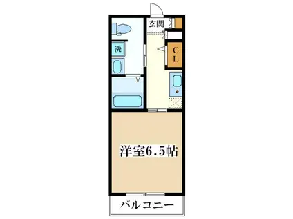 十三本町ウインズマンションII(1K/3階)の間取り写真