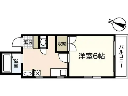 中央ビル3(1K/5階)の間取り写真