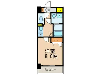 グランハイアット(1K/6階)の間取り写真