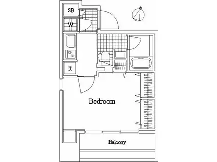 ブライズ神田(1K/2階)の間取り写真