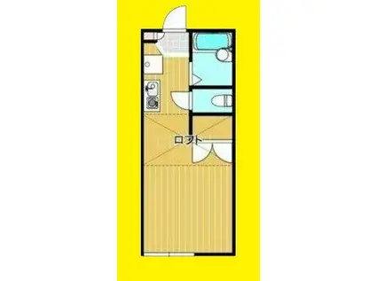 リュエル高倉(ワンルーム/1階)の間取り写真