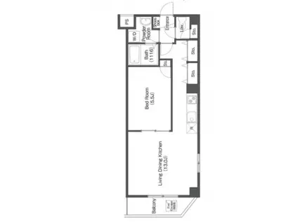 KENEDIX千葉中央(1LDK/5階)の間取り写真