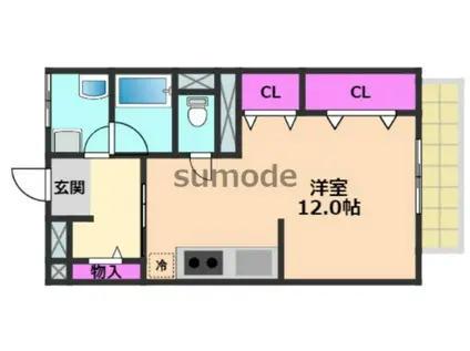 西駅前吉田マンション(ワンルーム/5階)の間取り写真