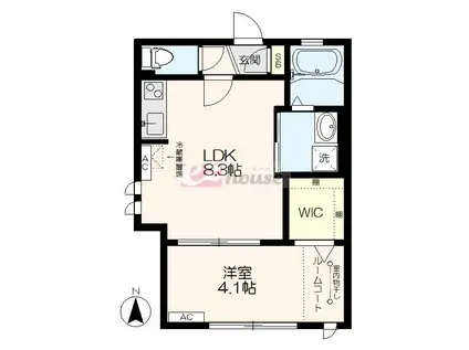 セキスイハイム沼袋(1LDK/1階)の間取り写真