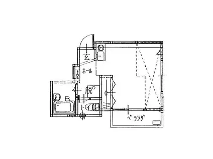 ジェミニ桜坂(ワンルーム/2階)の間取り写真
