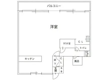 カサ高津1番館(ワンルーム/7階)の間取り写真