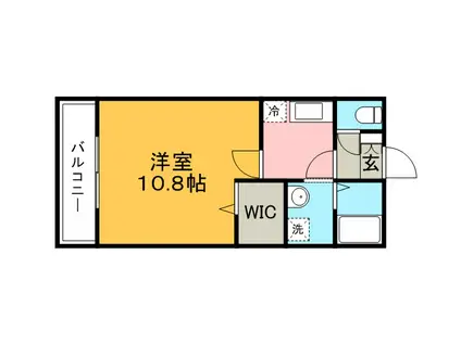 ＪＲ久大本線 御井駅 徒歩24分 3階建 築21年(1K/3階)の間取り写真