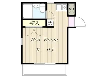 Uトピア高幡不動 ユートピアタカハタフドウ(ワンルーム/4階)の間取り写真