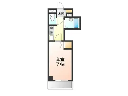 パンション白川(1K/2階)の間取り写真