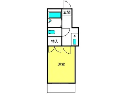 タウンコート東大宮(1K/2階)の間取り写真