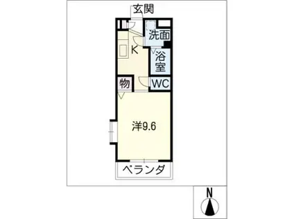 セントリバーヒルズひばりが丘 I(1K/3階)の間取り写真