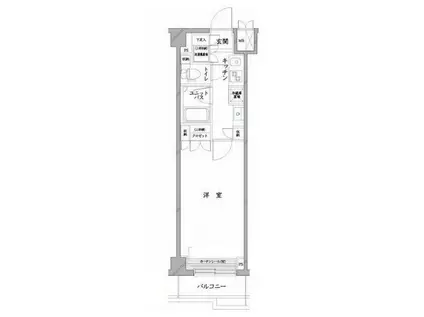 ルーブル中板橋(1K/3階)の間取り写真