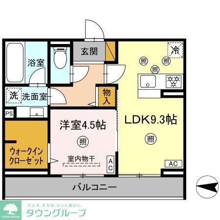B-KUBUS(1LDK/2階)の間取り写真